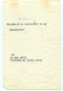 Read me a story-dedication